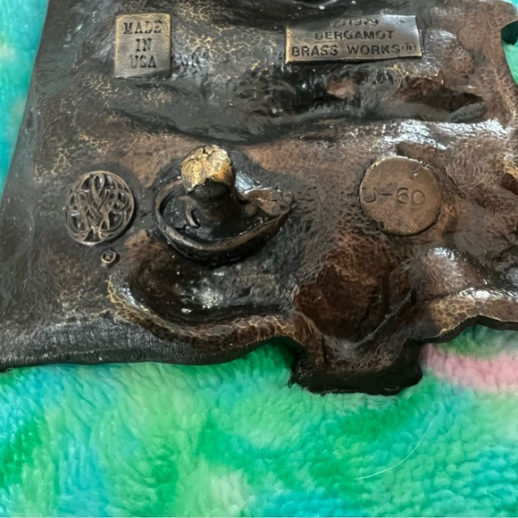 Vintage Bergamot Brass Works belt buckle 1979 made in USA - Picture 6 of 8
